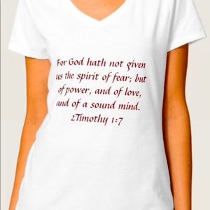 Inspirational, “food for thought”, white T-shirt